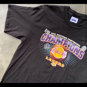 Vintage 2002 NBA Lakers Western Conference Champs
